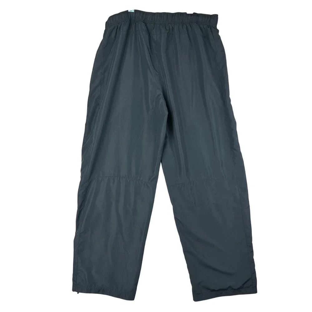 Starter Track Pants Mens L‎ Grey Windbreaker Nylon Mesh Lined Ankle Zip Athletic